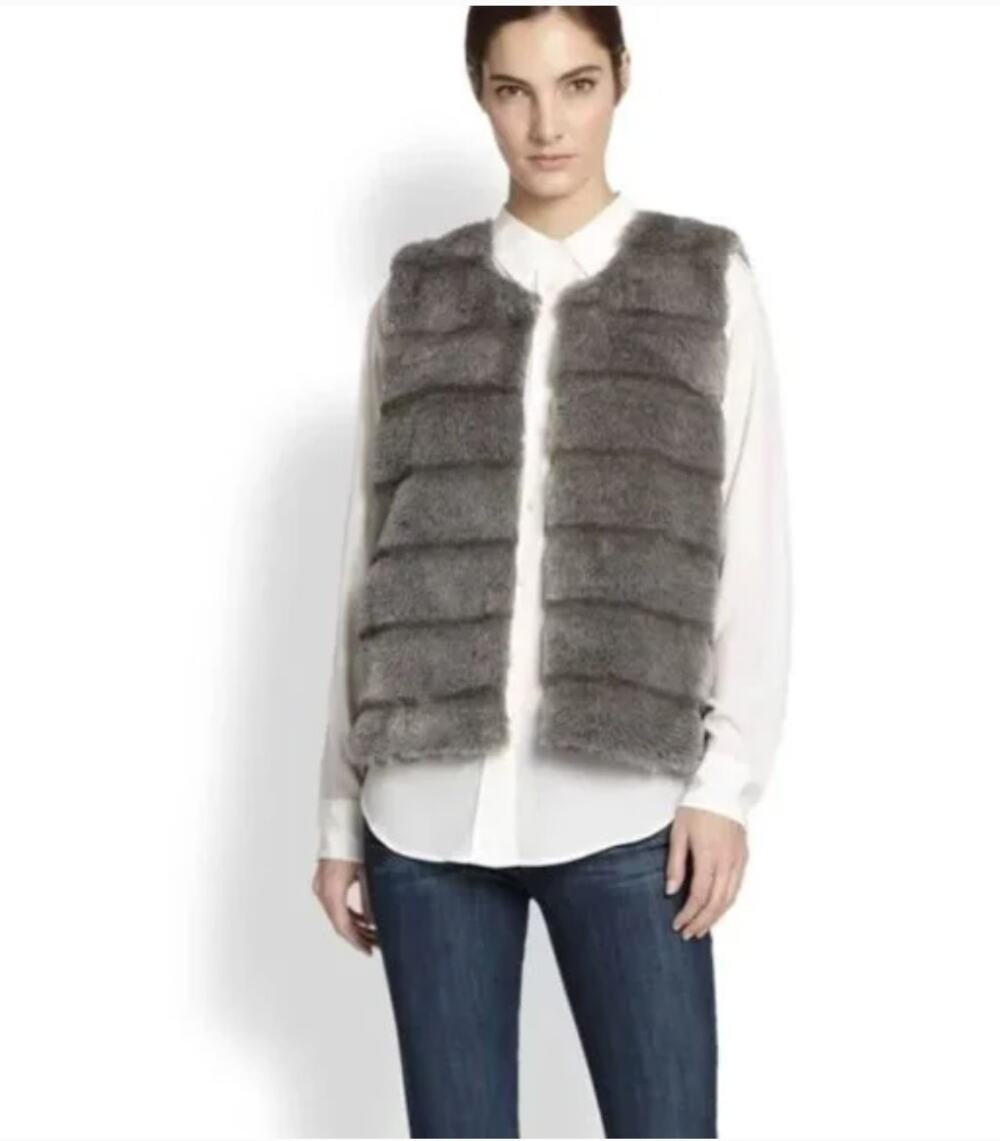 JOIE Andrina Faux-Fur Vest // M